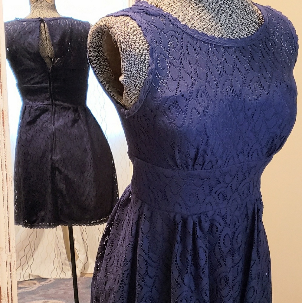 B. Darlin- Prett Lace Navy Blue Dress.